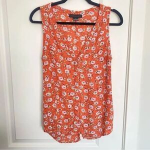 SANCTUARY | floral sleeveless blouse